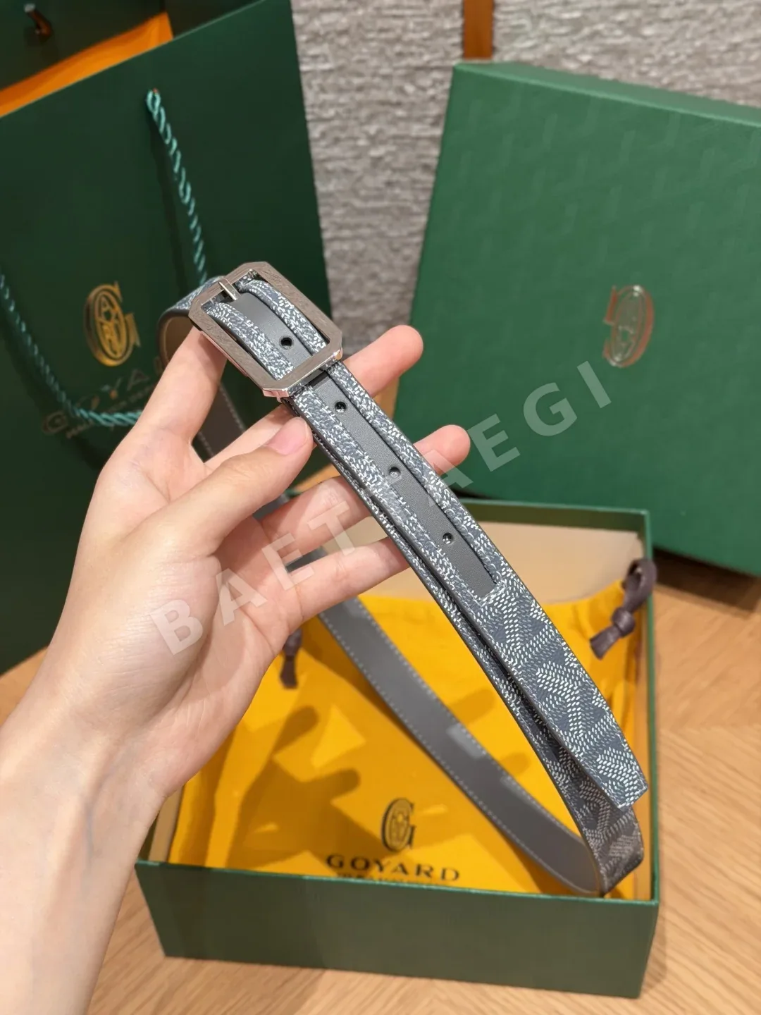 고야드 FRÉGATE 20mm 가죽 벨트 상세 이미지 4