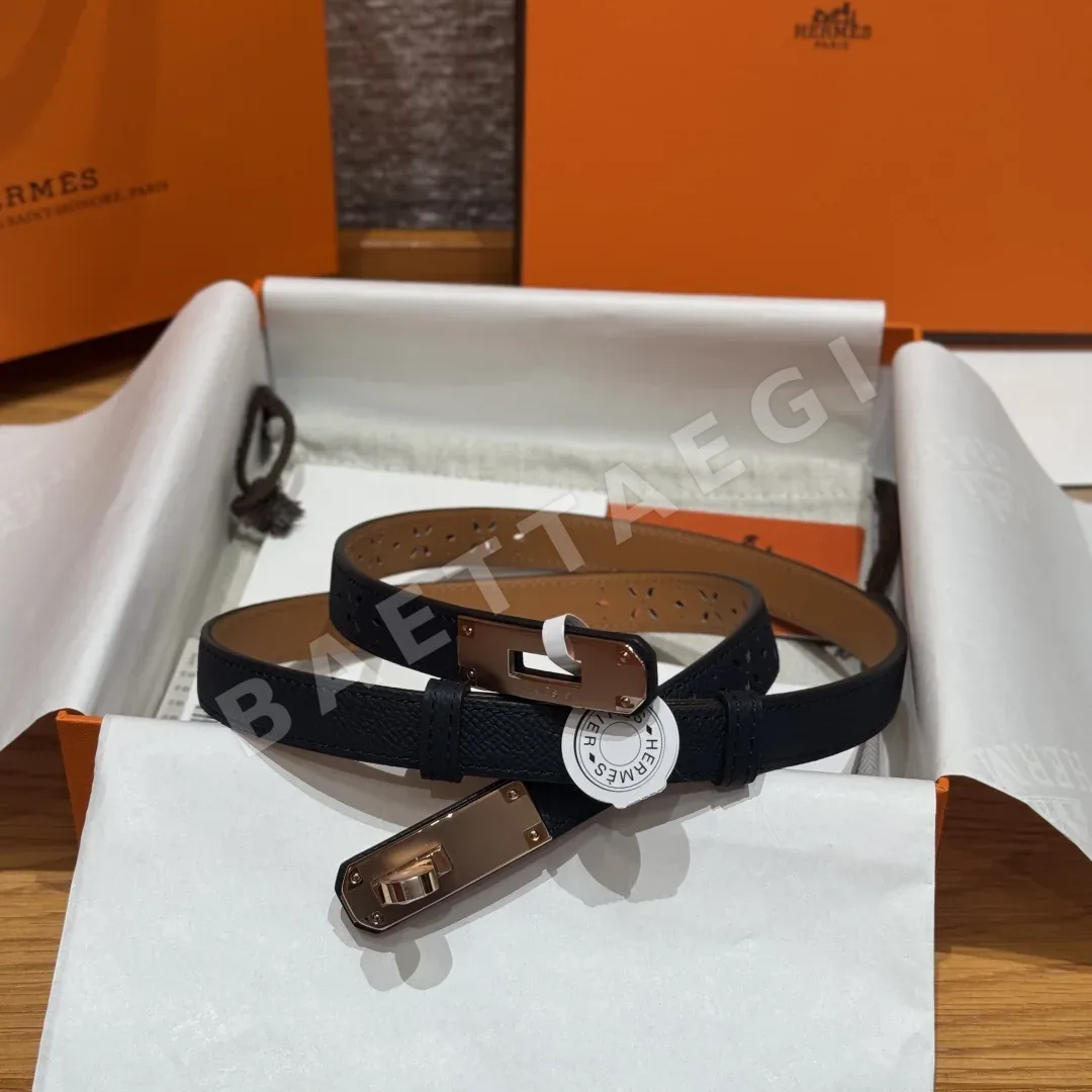 에르메스 켈리 가든 파티 스테인리스 스틸 벨트 176048
