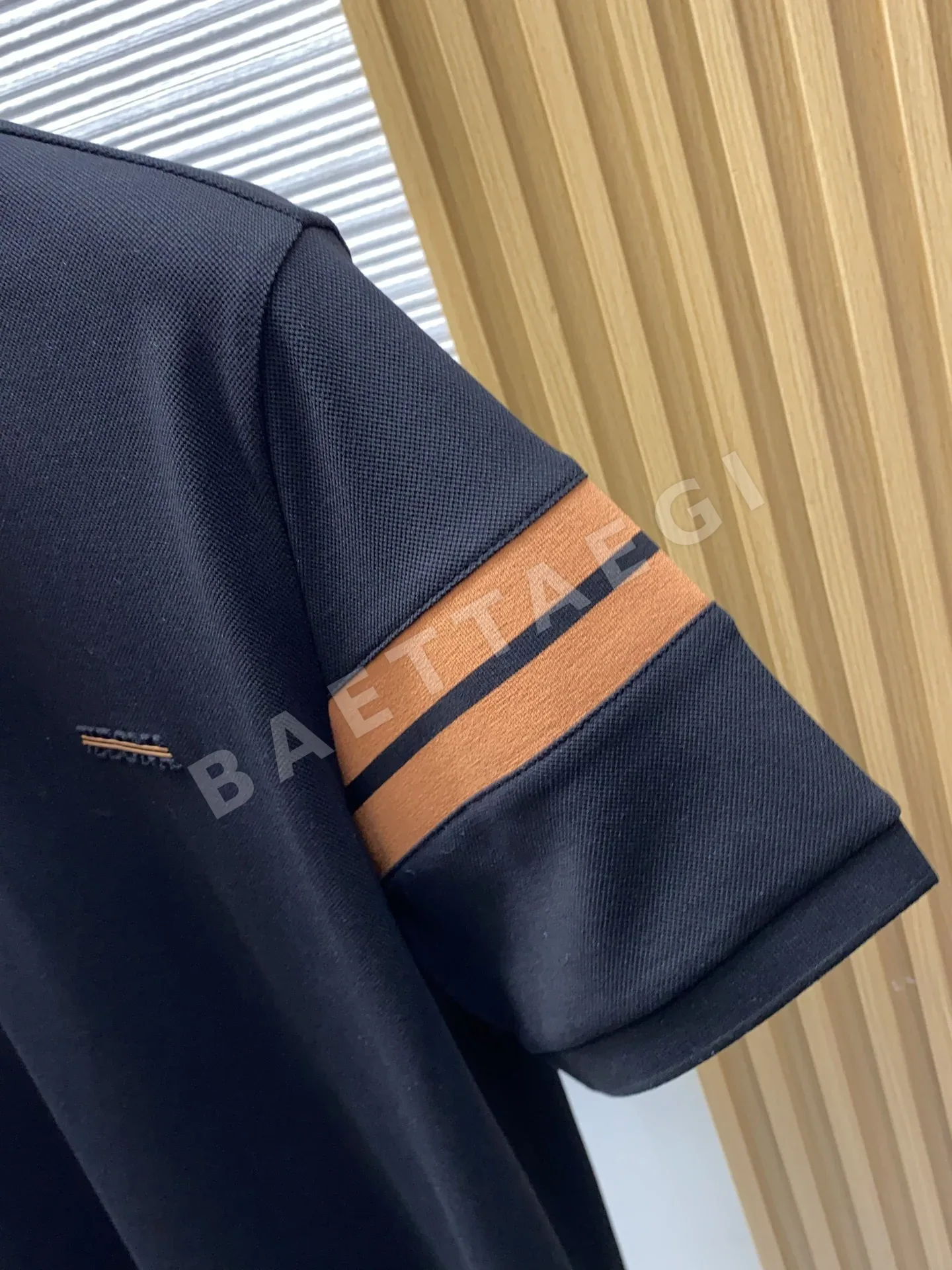 제냐 남성 린넨 메시 반팔 폴로셔츠 상세 이미지 4