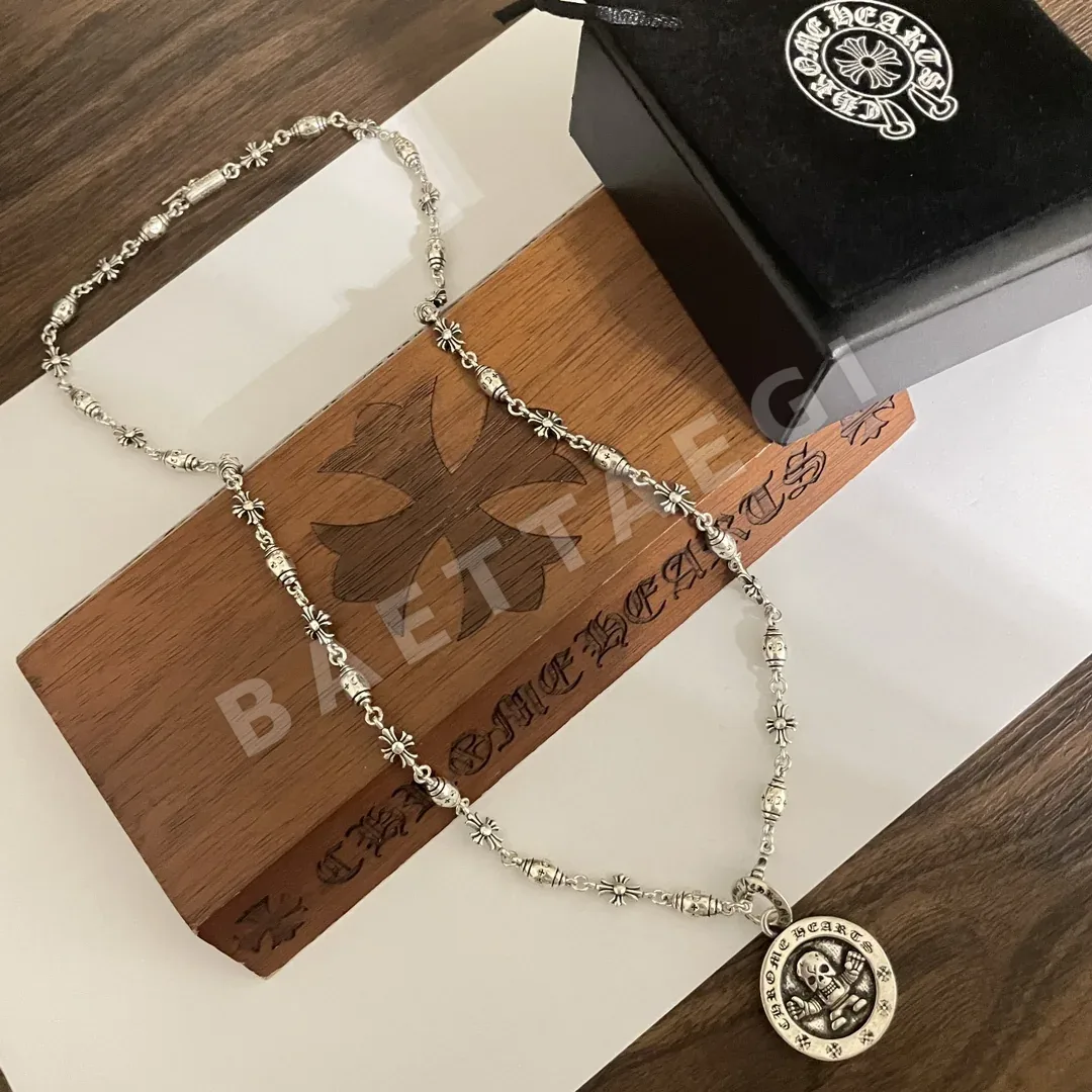 크롬하츠 클래식 해골 태그 펜던트 목걸이 상세 이미지 6