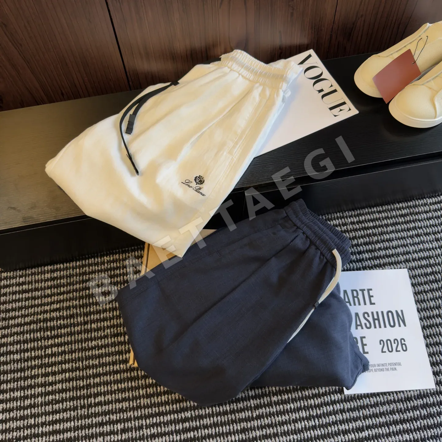 로로피아나 린넨 남성 바지 상세 이미지 9