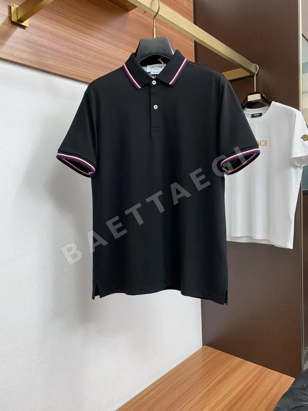 톰브라운 남성 라펠 비즈니스 반팔 폴로셔츠 148332