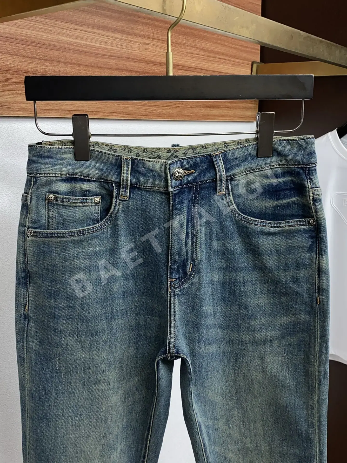 크롬하츠 데님 남성 바지 상세 이미지 3