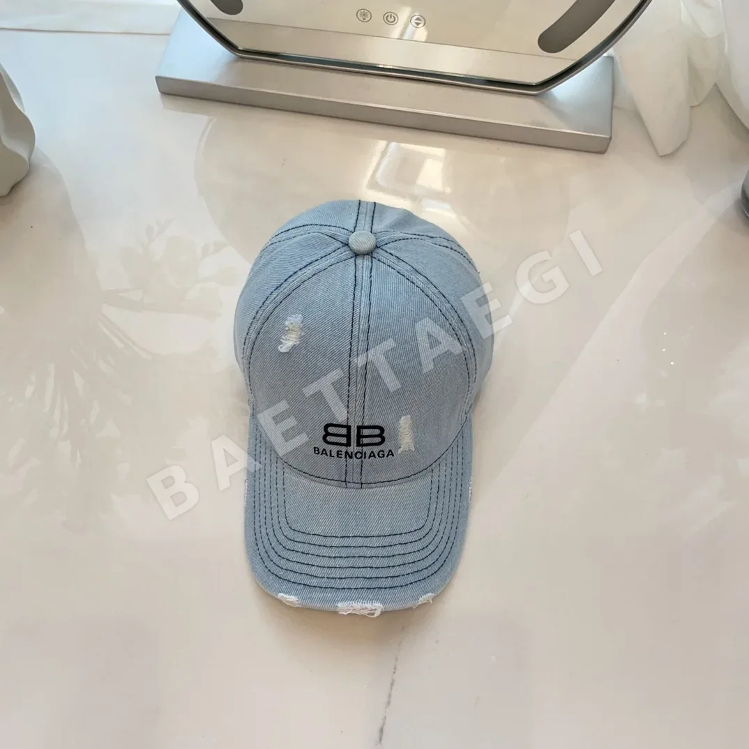 발렌시아가 데님 카우보이 베이스볼 모자 78038