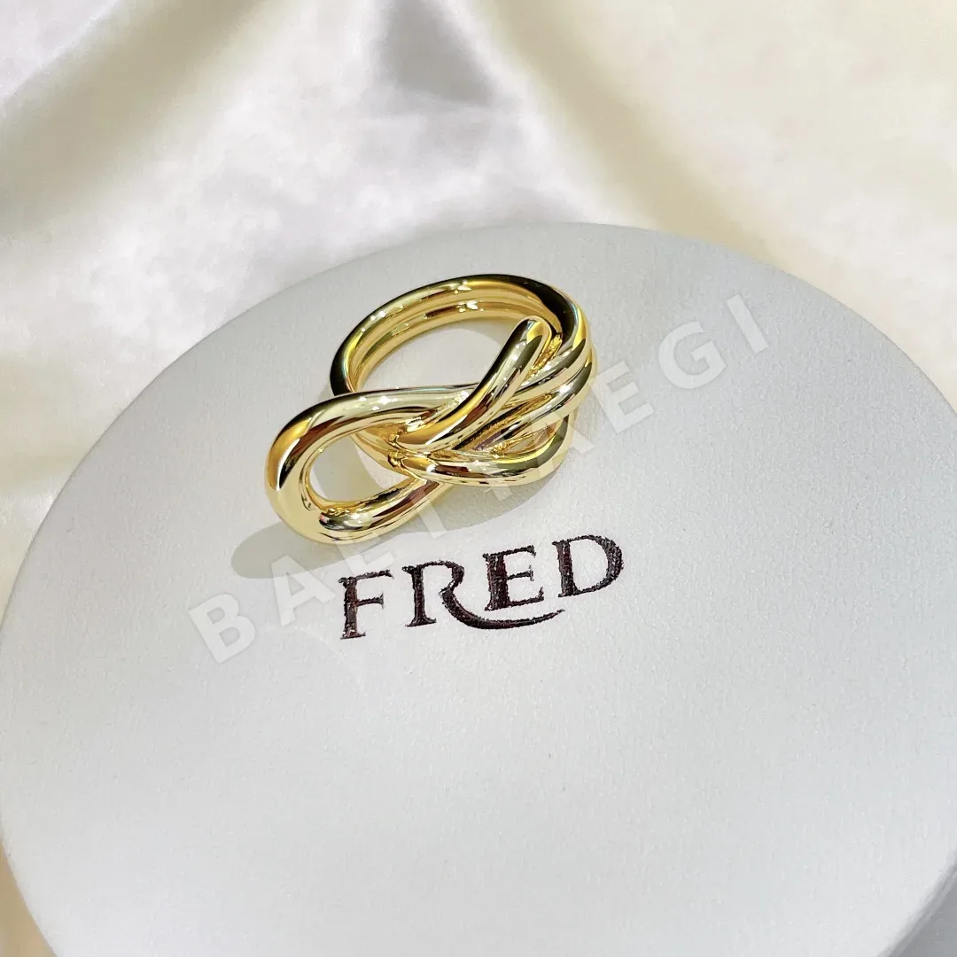 프레드 더블링 노트 18K 골드 반지 상세 이미지 8