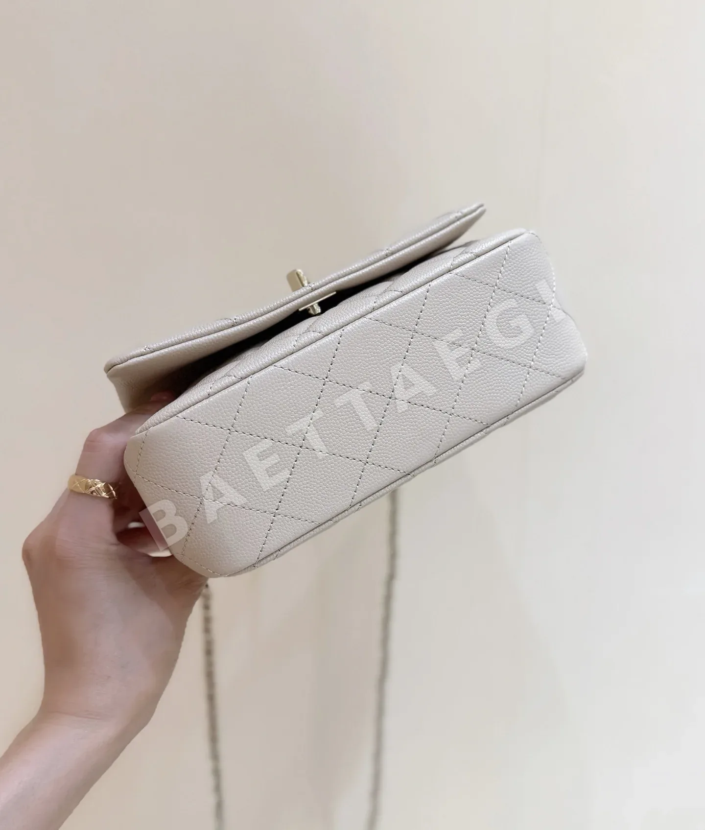 샤넬 코코 크러쉬 미니 캐비어 가죽 가방 AS5554 상세 이미지 5
