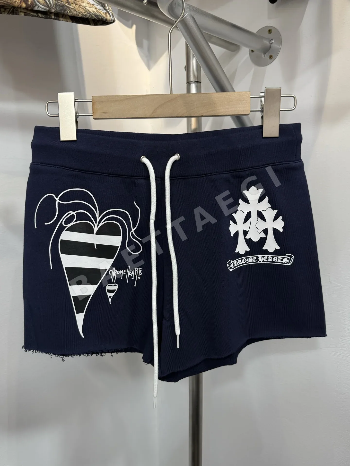 크롬하츠 여성 다크블루 반바지 세트 53084