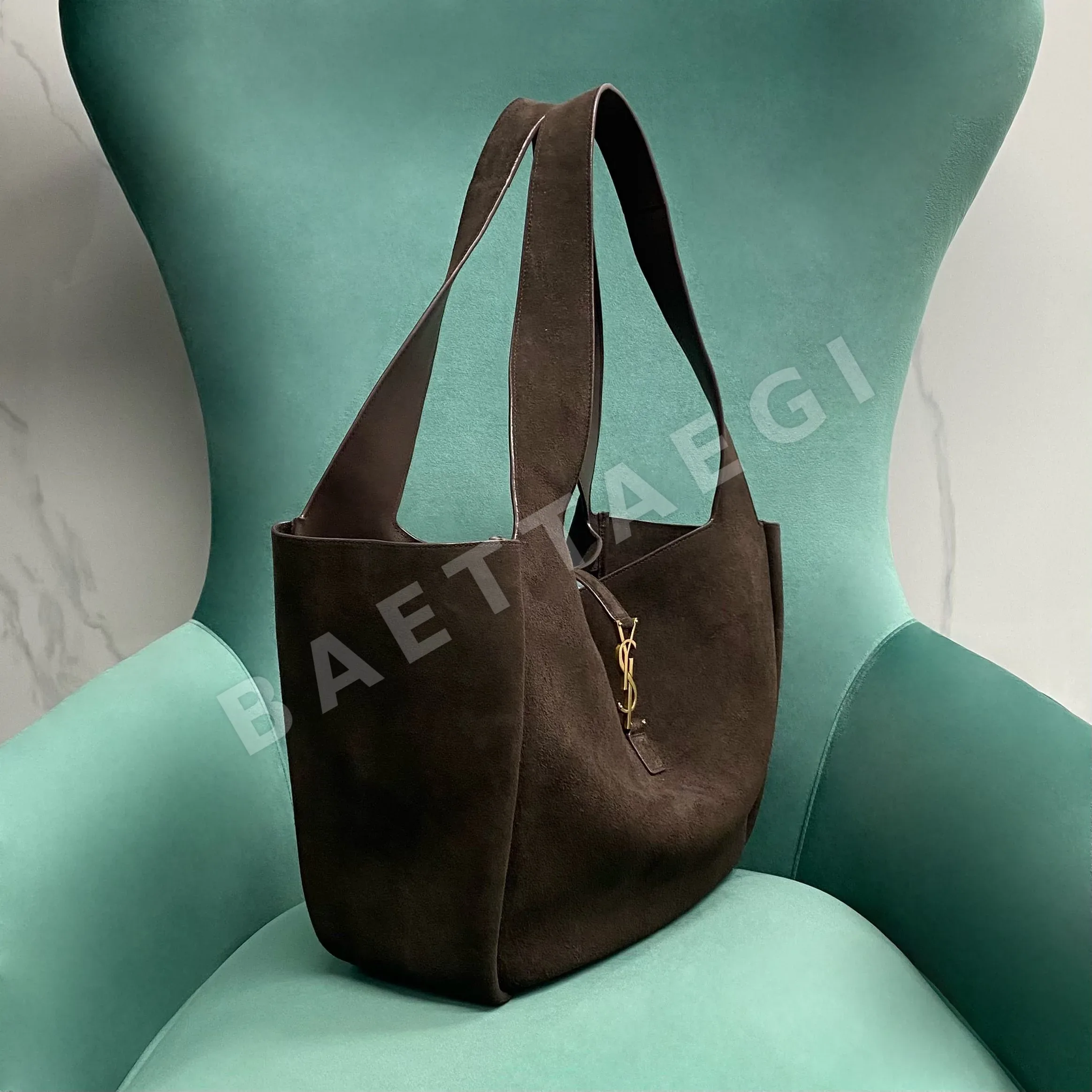 생로랑 다크 체스넛 YSL 베아 가방 상세 이미지 2