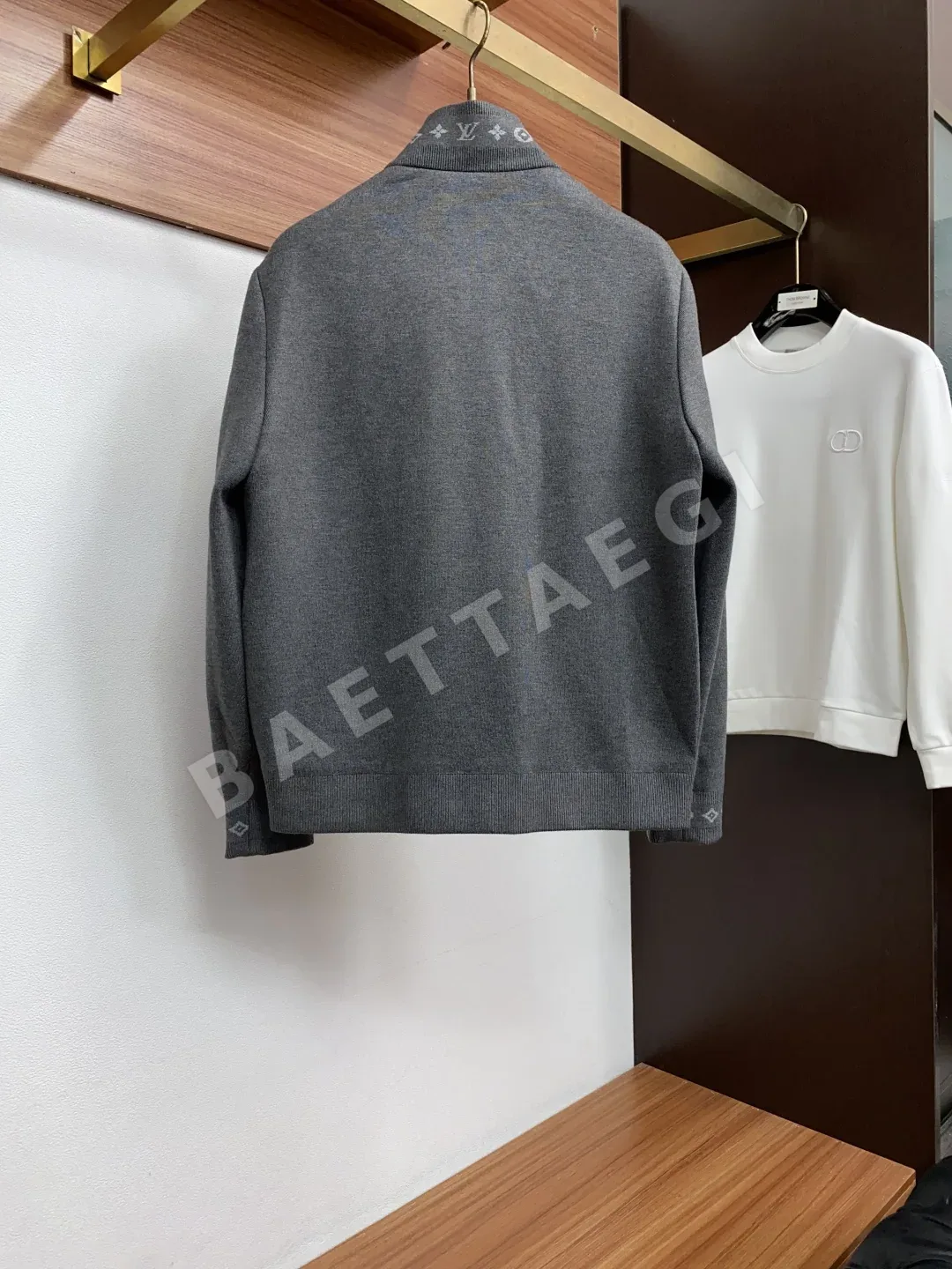 루이비통 배색 니트 남성 자켓 상세 이미지 9