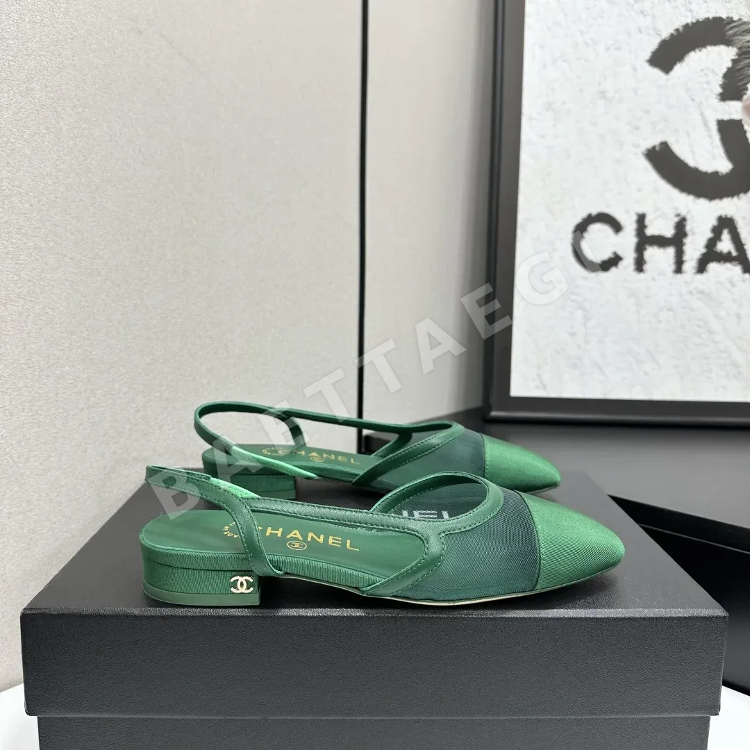샤넬 클래식 트윈 컬러 슬링백 샌들 98352