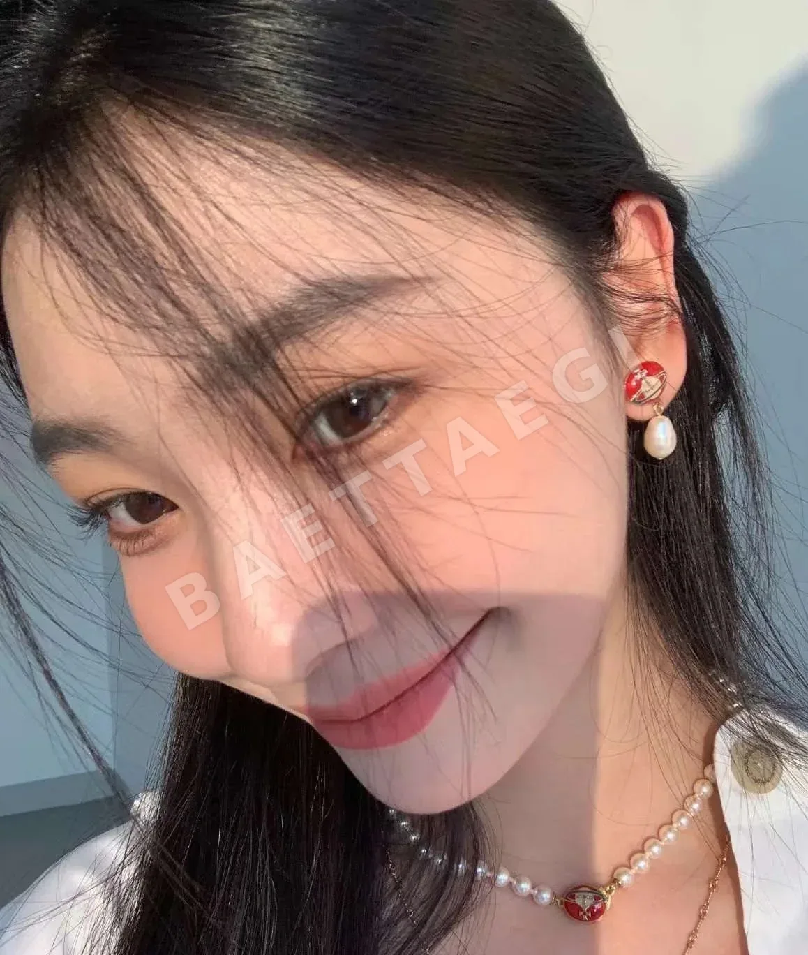 비비안웨스트우드 에나멜 진주 장식 목걸이 상세 이미지 9