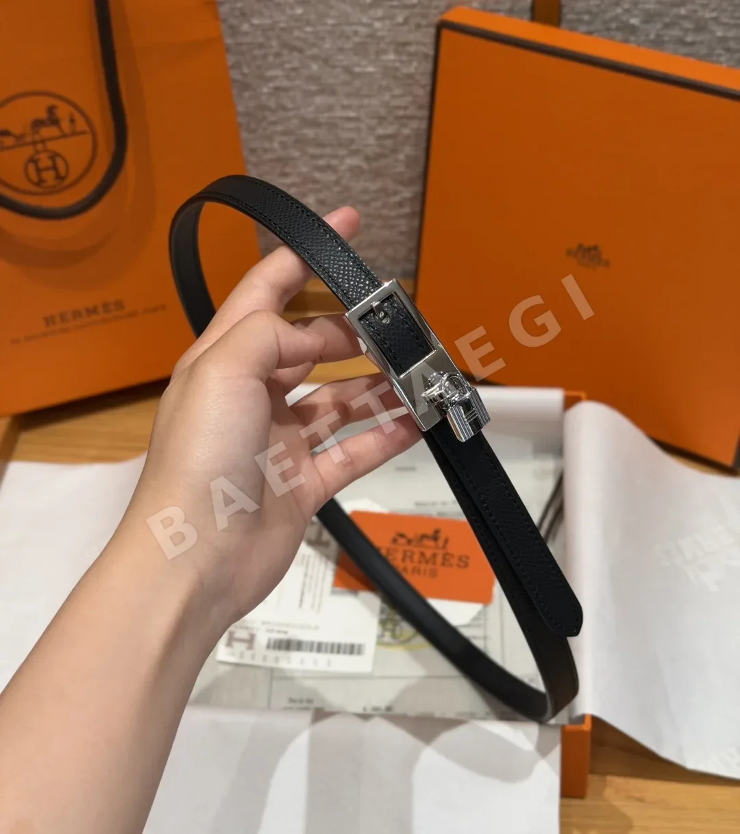 에르메스 H 벨트 15mm 리버서블 가죽 벨트 상세 이미지 9