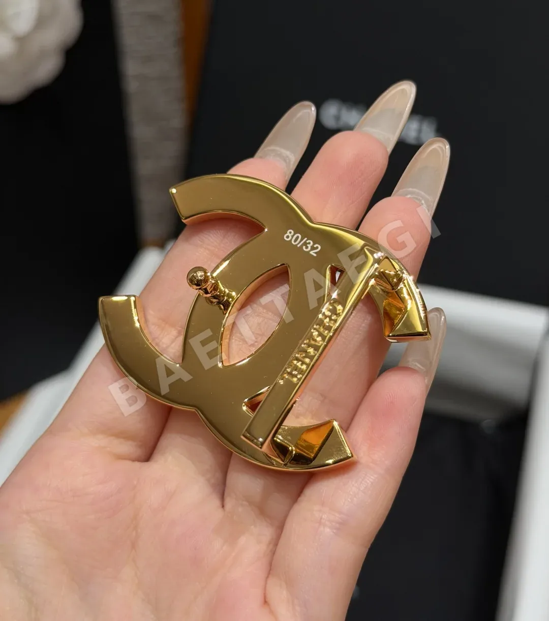 샤넬 더블 C 가죽 벨트 30mm 상세 이미지 10