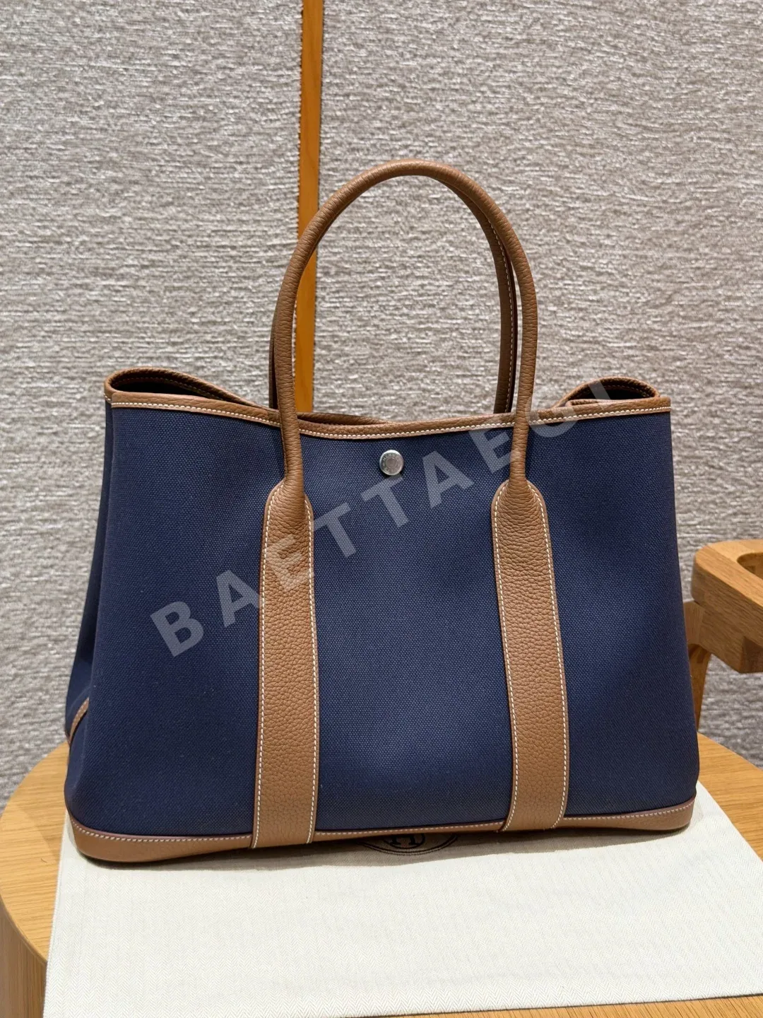 에르메스 가든파티 30 cm 캔버스 가방 144617