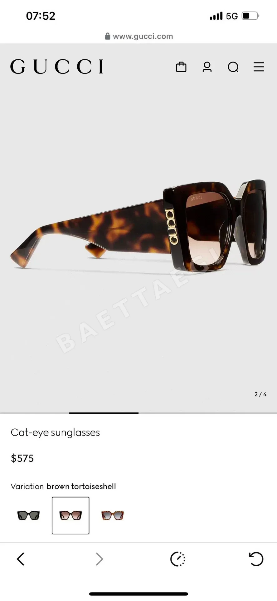 구찌 선글라스 56657 Gucci Sunglasses 상세 이미지 6