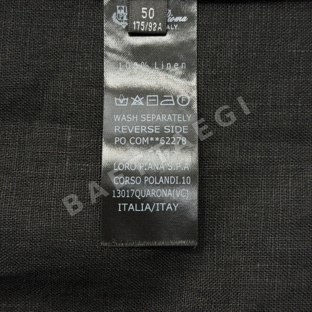 로로피아나 린넨 자수 로고 자켓 상세 이미지 9