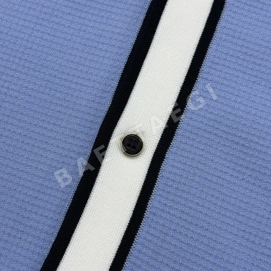 루이비통 프린트 면 카라 반팔 폴로셔츠 남성 상세 이미지 8