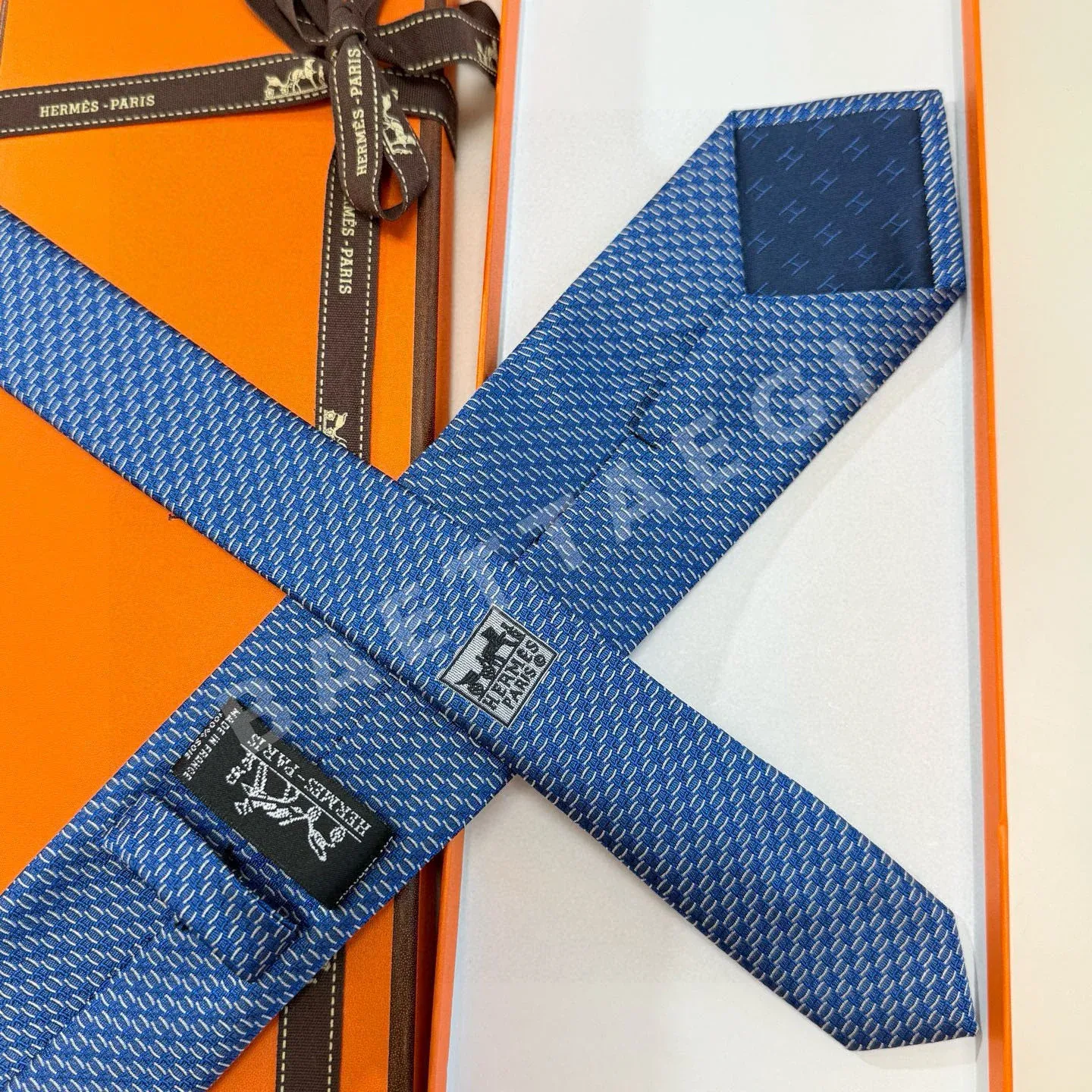 에르메스 남성 실크 넥타이 상세 이미지 6