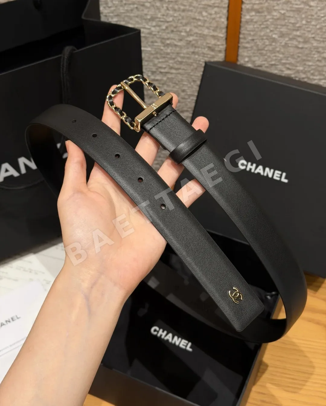 샤넬 카프스킨 메탈 벨트 상세 이미지 8