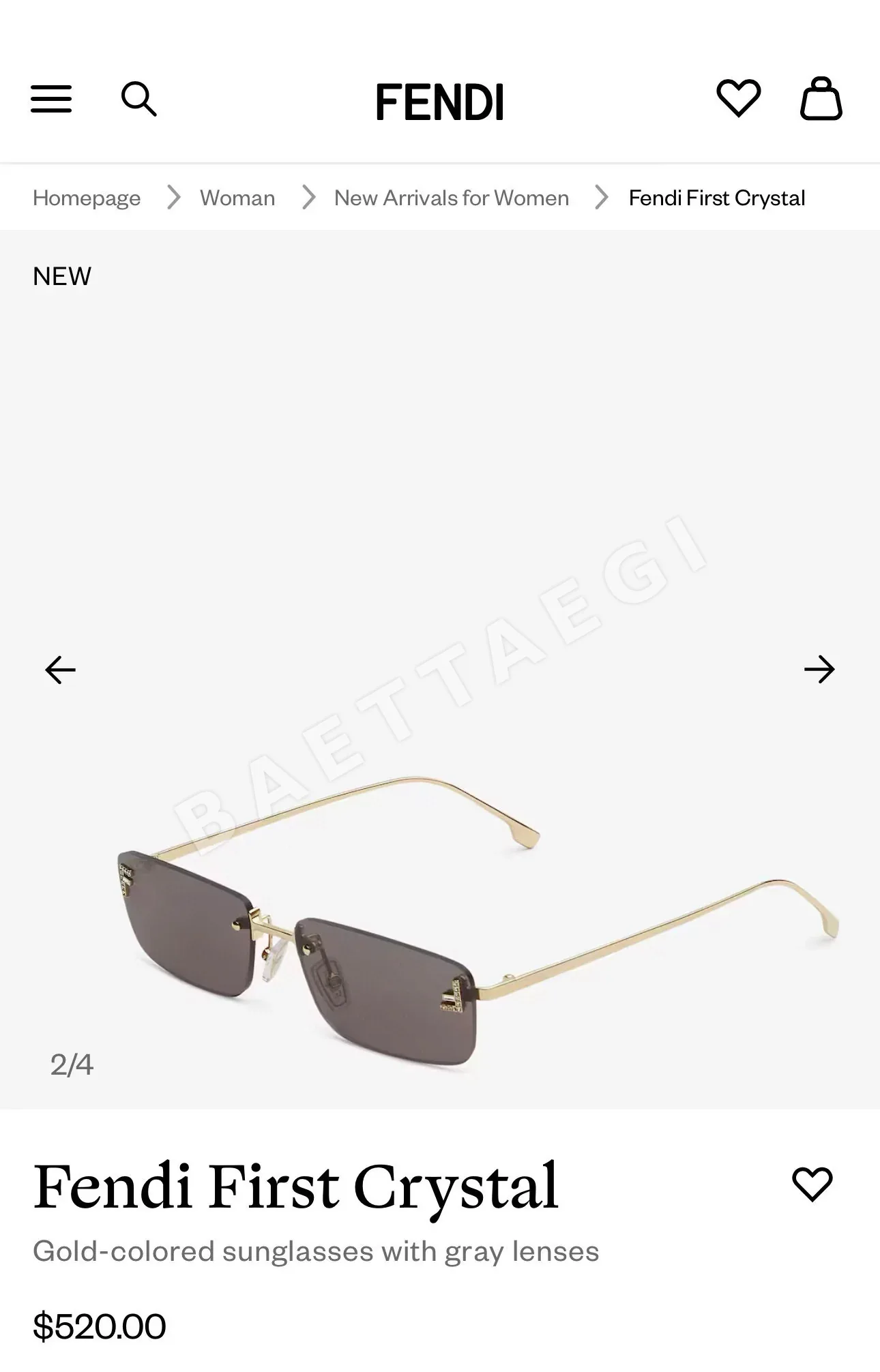 펜디 선글라스 74272 Fendi Sunglasses 상세 이미지 3
