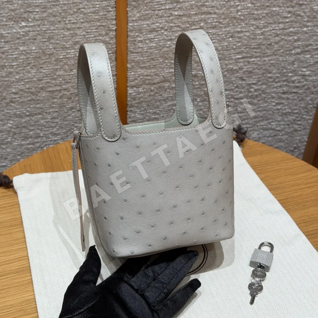 에르메스 피코탄 KK 타조 가죽 가방 상세 이미지 4