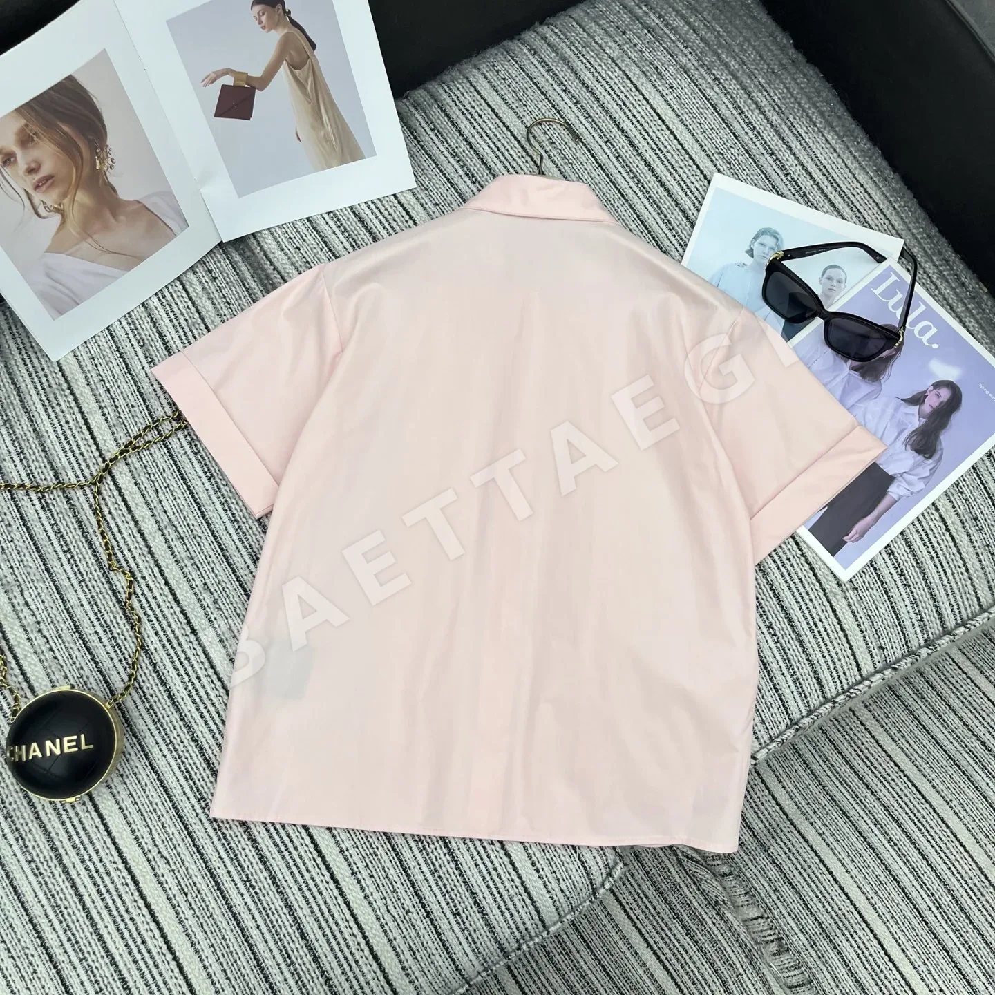 미우미우 프릴 카라 반팔셔츠 상세 이미지 7