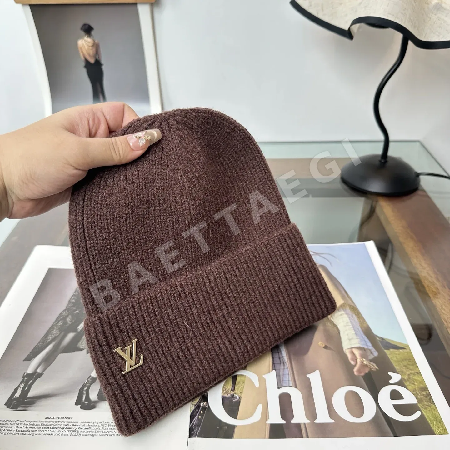 루이비통 니트 비니 모자 상세 이미지 4