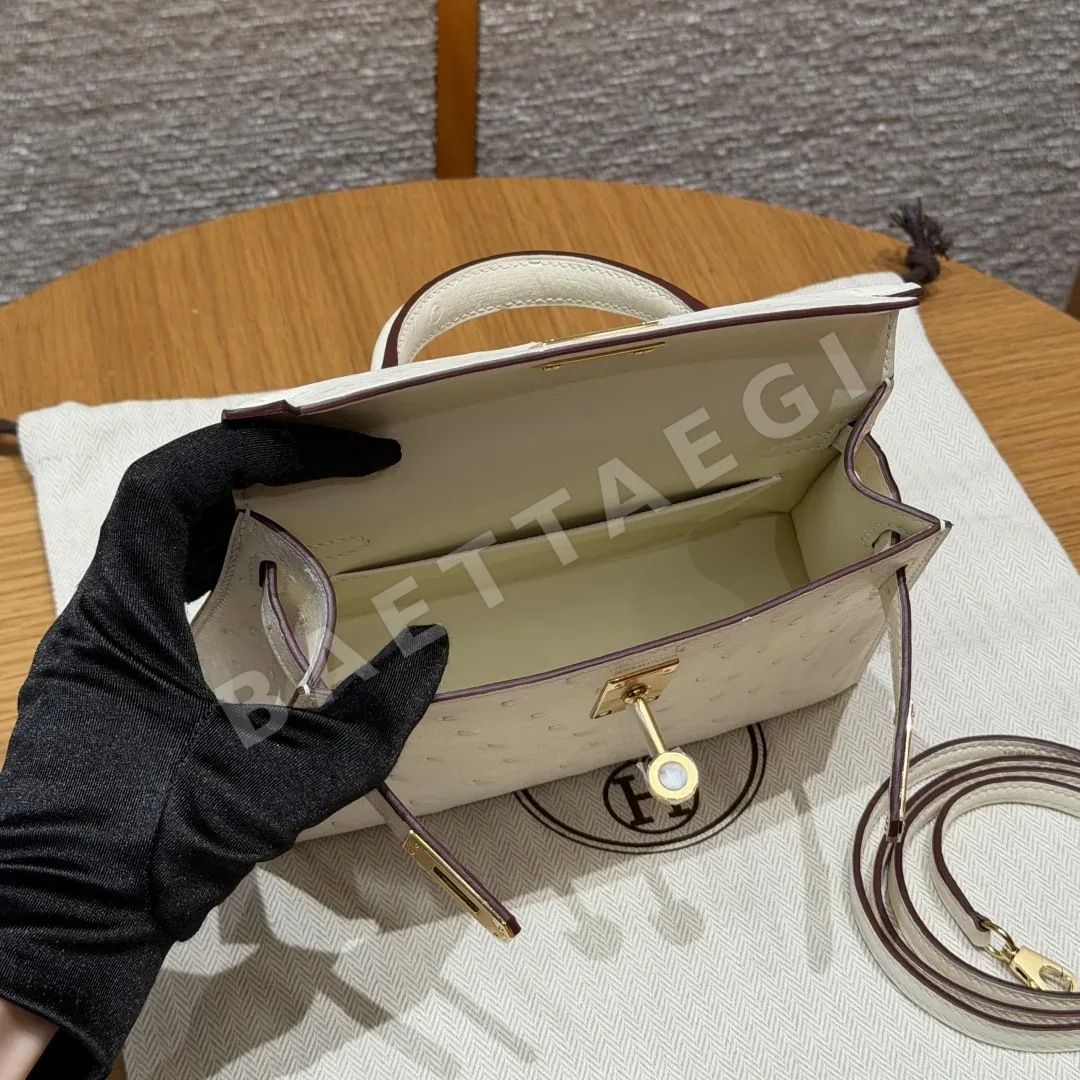에르메스 켈리 미니 오스트리치 가방 상세 이미지 6