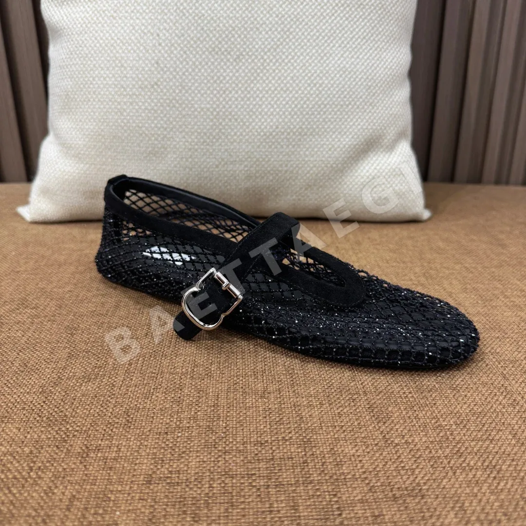알라이아 오픈워크 메시 발레 플랫 상세 이미지 6