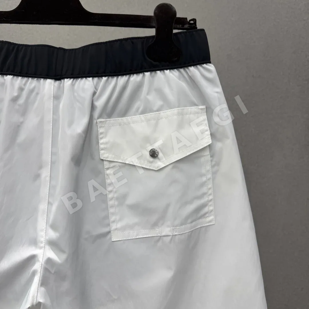 몽클레르 컬러 블록 남성 비치 반바지 상세 이미지 5