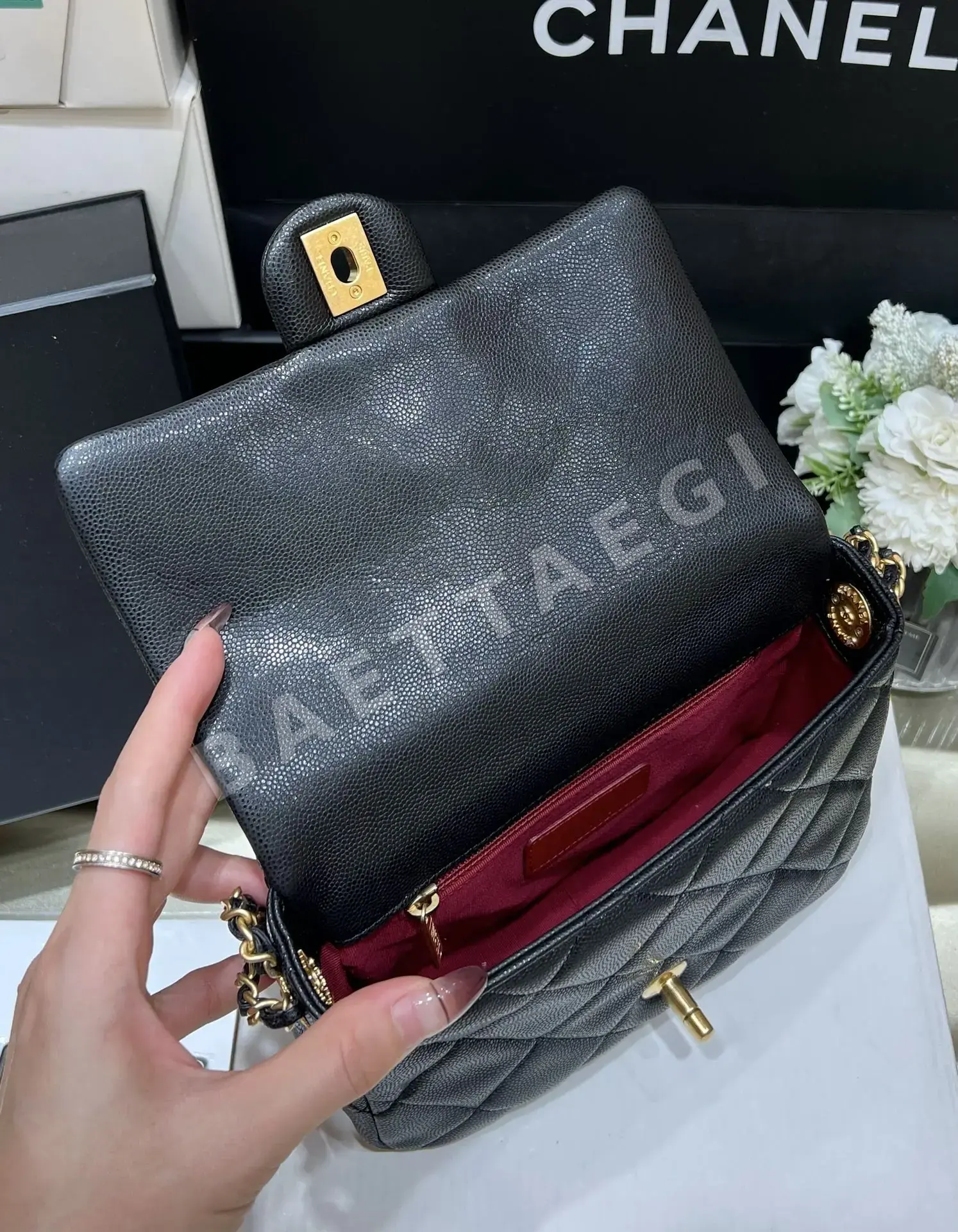 샤넬 메티에 다르 금화 체인 백 대형 미니 가방 AS3369 상세 이미지 3