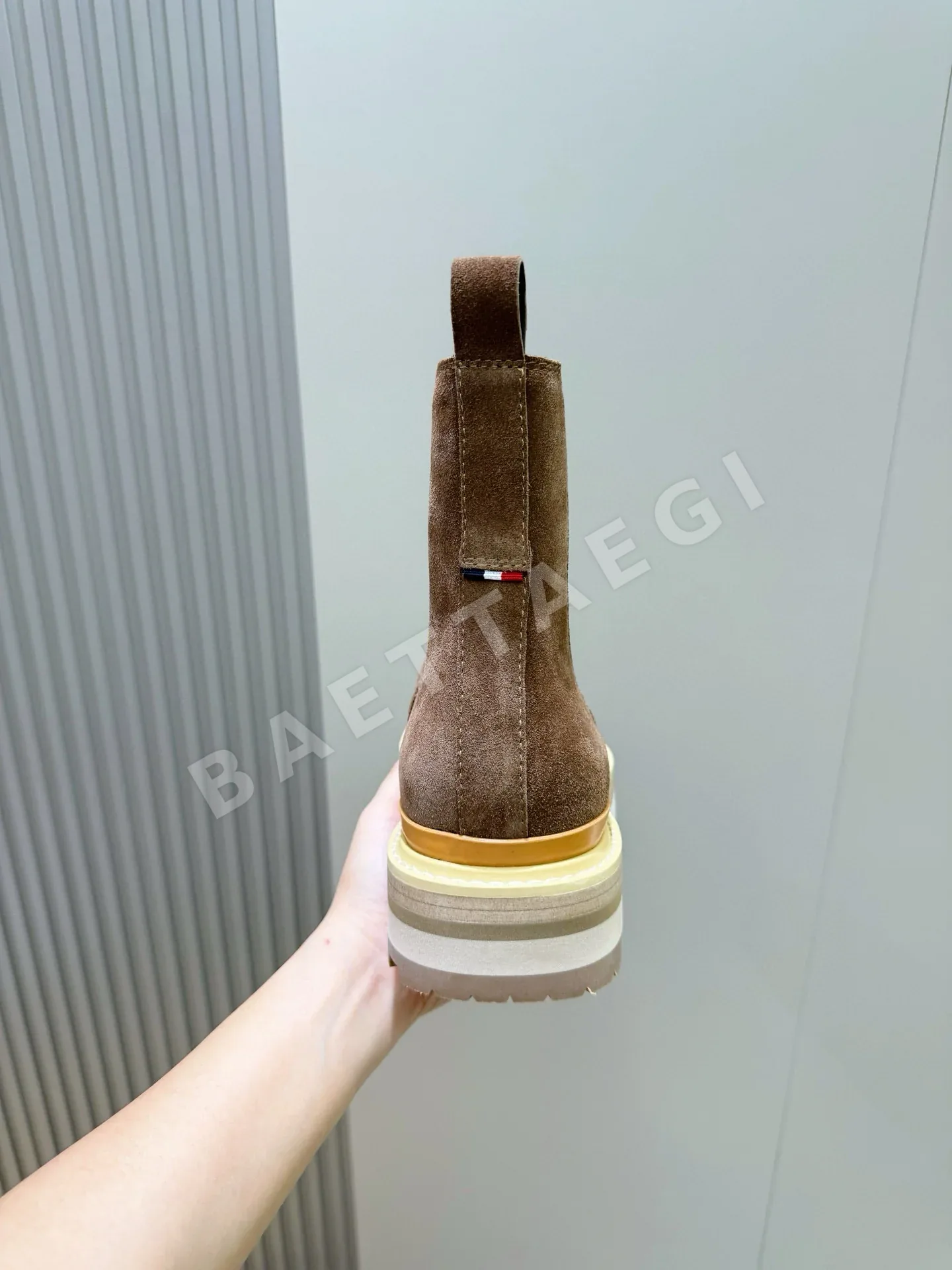 몽클레르 부츠 남성 가죽 하이컷 스타일 상세 이미지 6