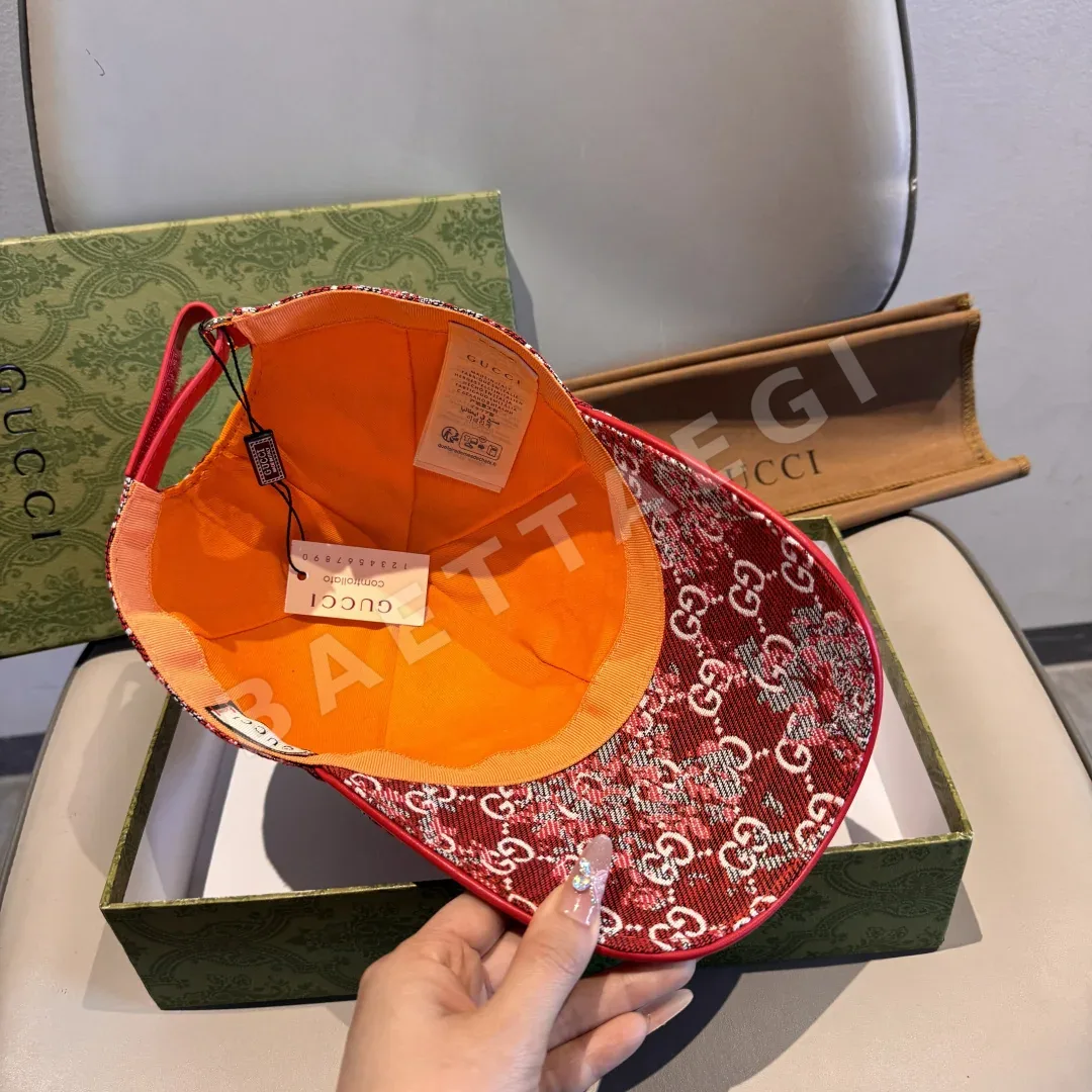 구찌 더블 G 데님 자카드 야구모자 상세 이미지 7