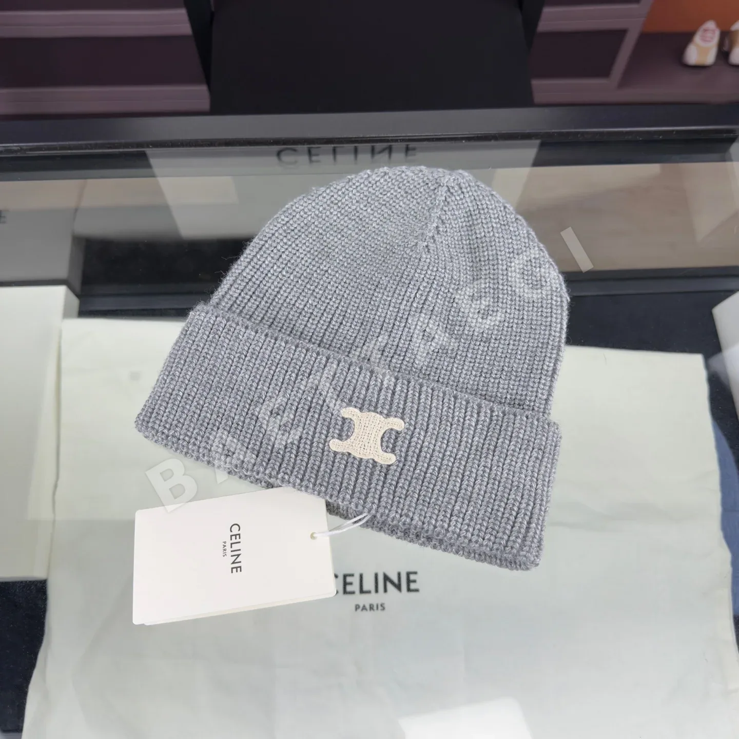 셀린느 울 니트 비니 모자 상세 이미지 6