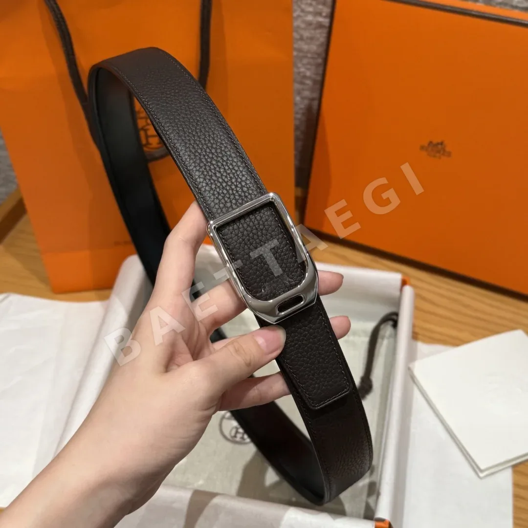 에르메스 조키 버클 에프슨 가죽 벨트 상세 이미지 4