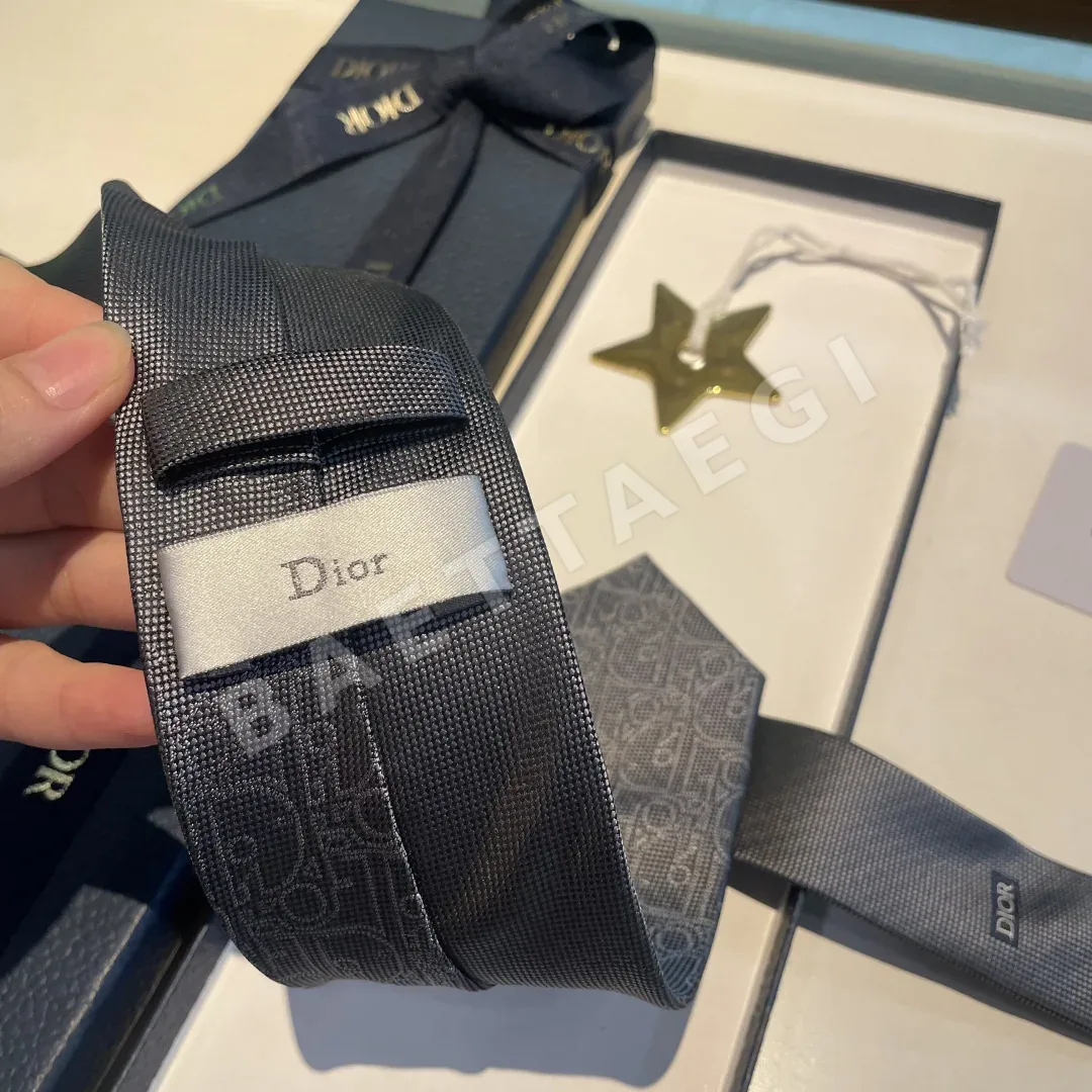 디올 로고 자카드 톤온톤 넥타이 상세 이미지 7