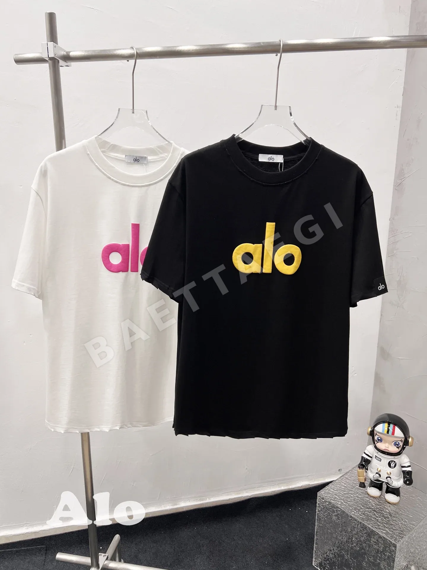 알로 3D 폼 프린트 루즈핏 반팔 티셔츠 50796