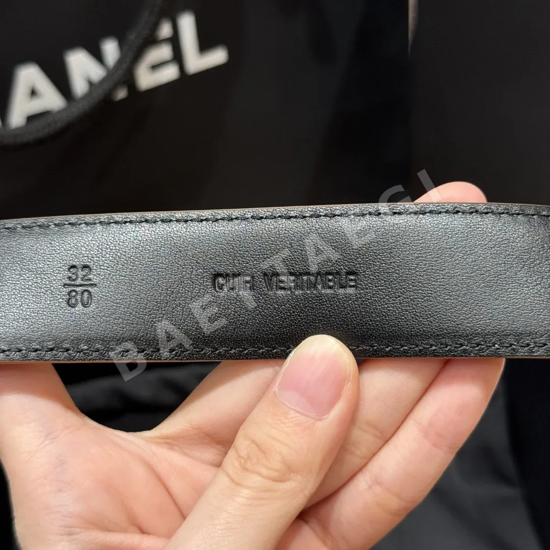 샤넬 램스킨 더블 C 메탈 로고 벨트 상세 이미지 8