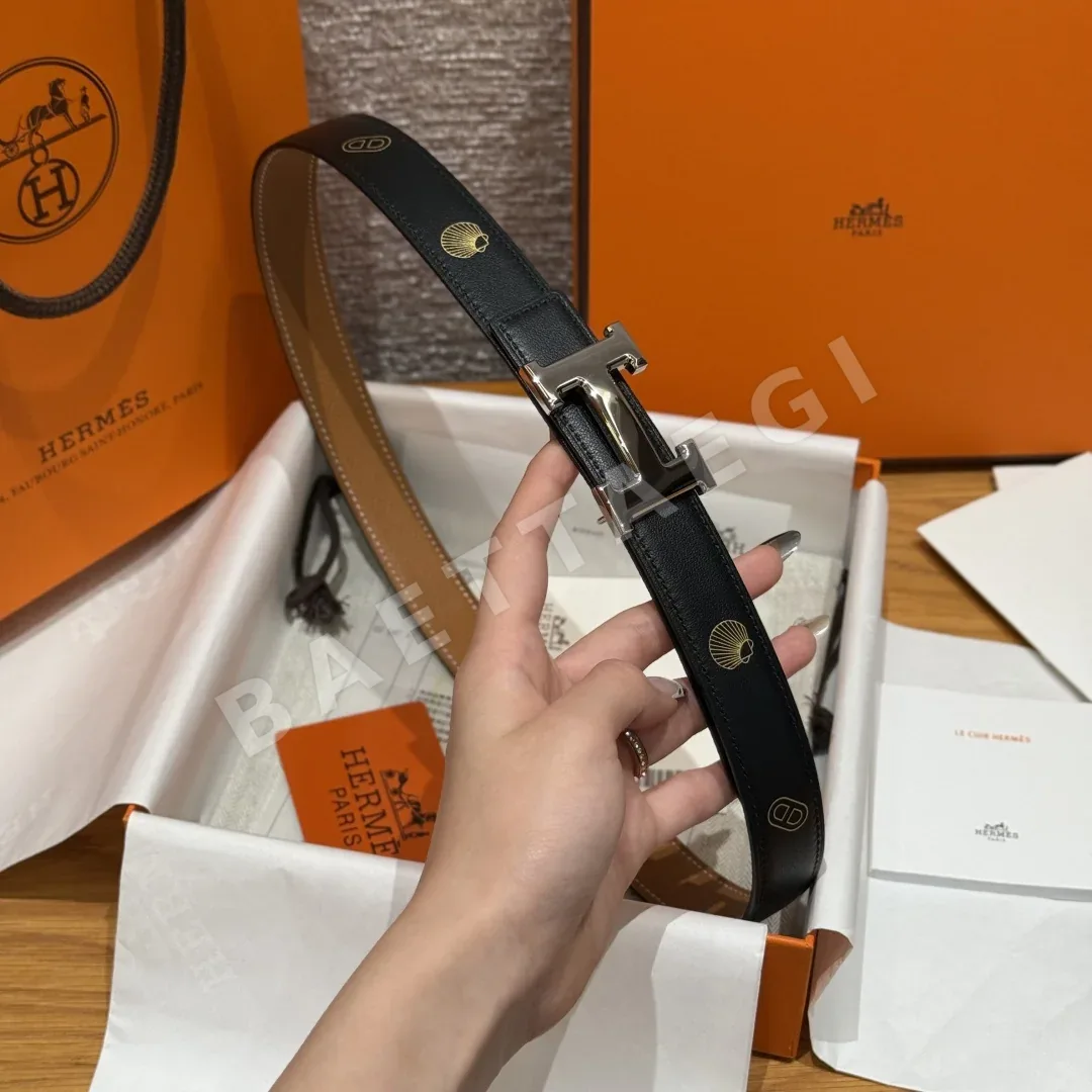 에르메스 스위프트 카프스킨 양면 벨트 상세 이미지 3
