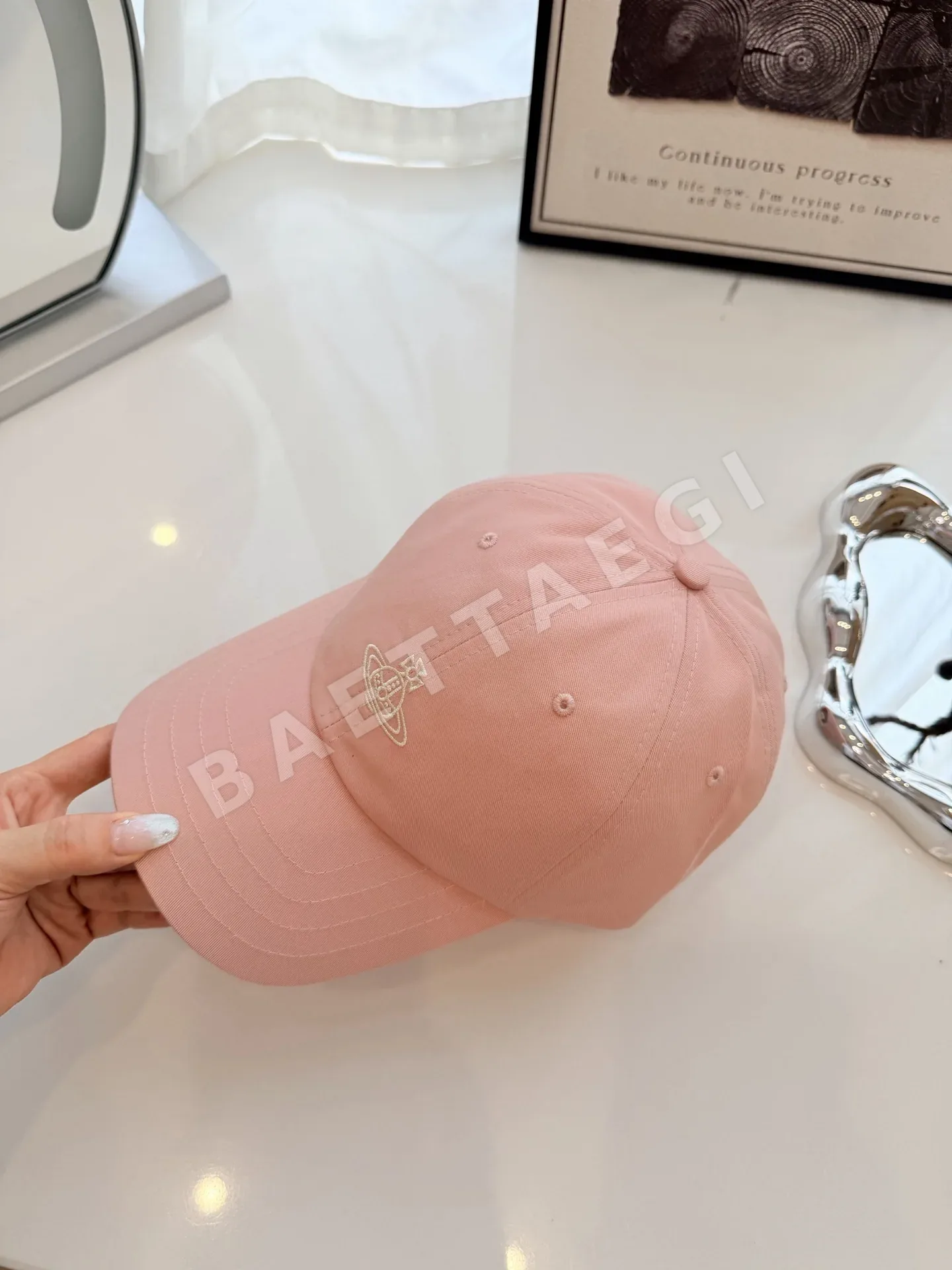 비비안웨스트우드 토성 자수 베이스볼 모자 상세 이미지 2