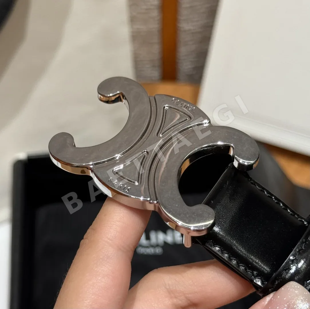 셀린느 개선문 빈티지 카프스킨 소가죽 벨트 상세 이미지 5