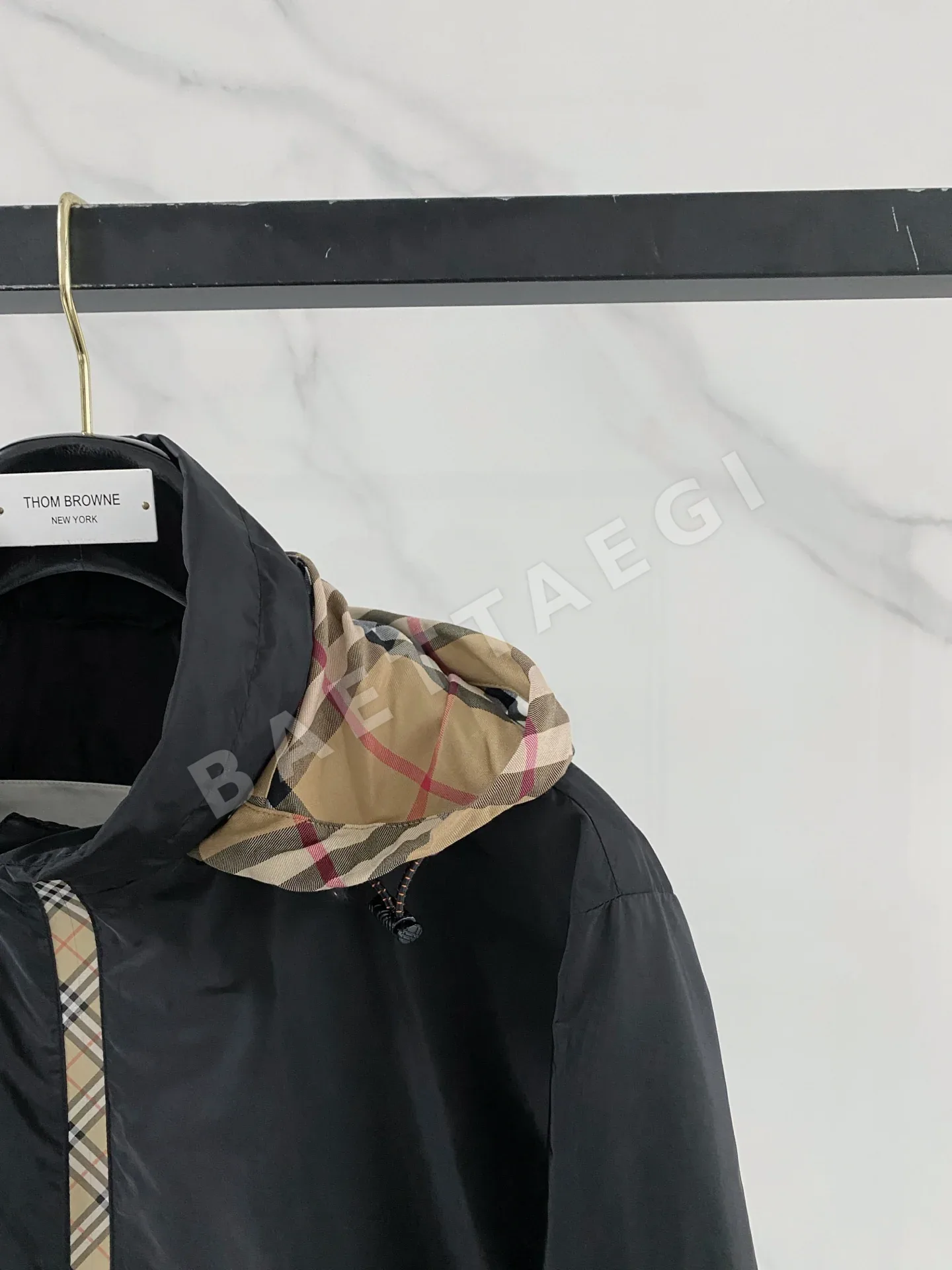 버버리 검정 린넨 남성 자켓 상세 이미지 3