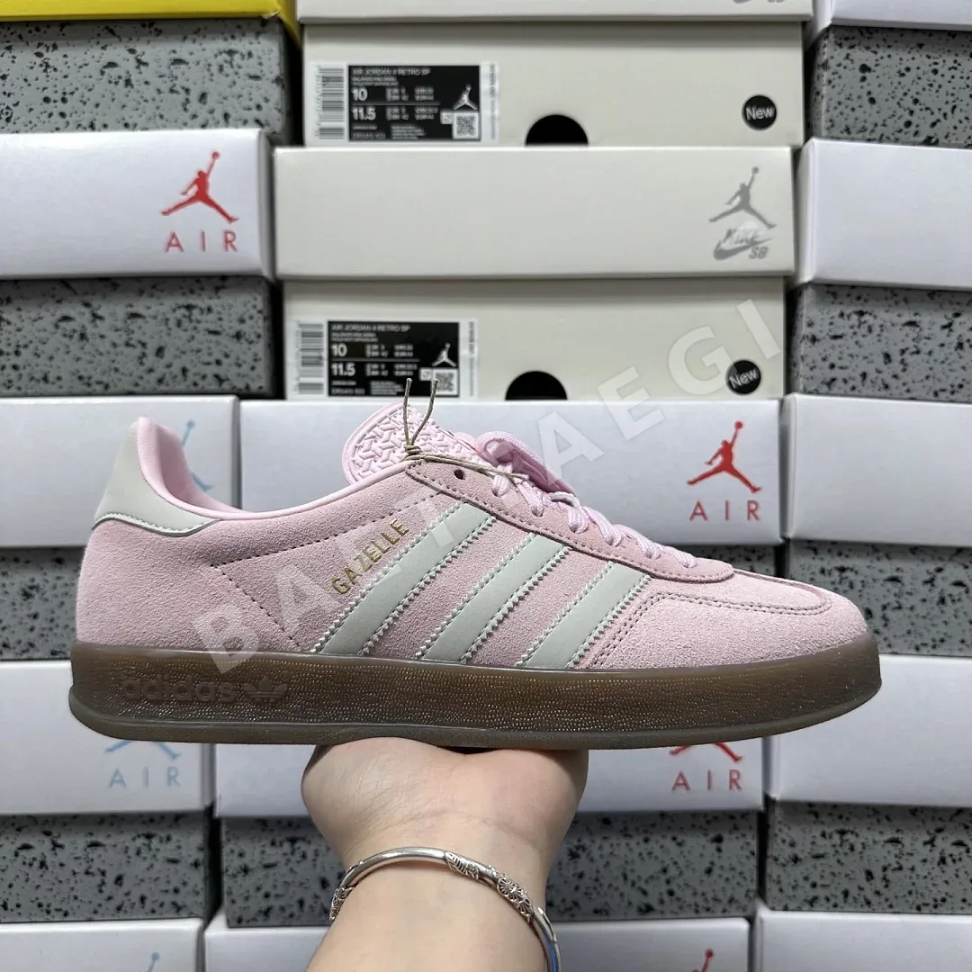 아디다스 [GOD] 가젤 인도어 JI2716 200825 Adidas Gazelle Indoor Clear Pink Off White 상세 이미지 4