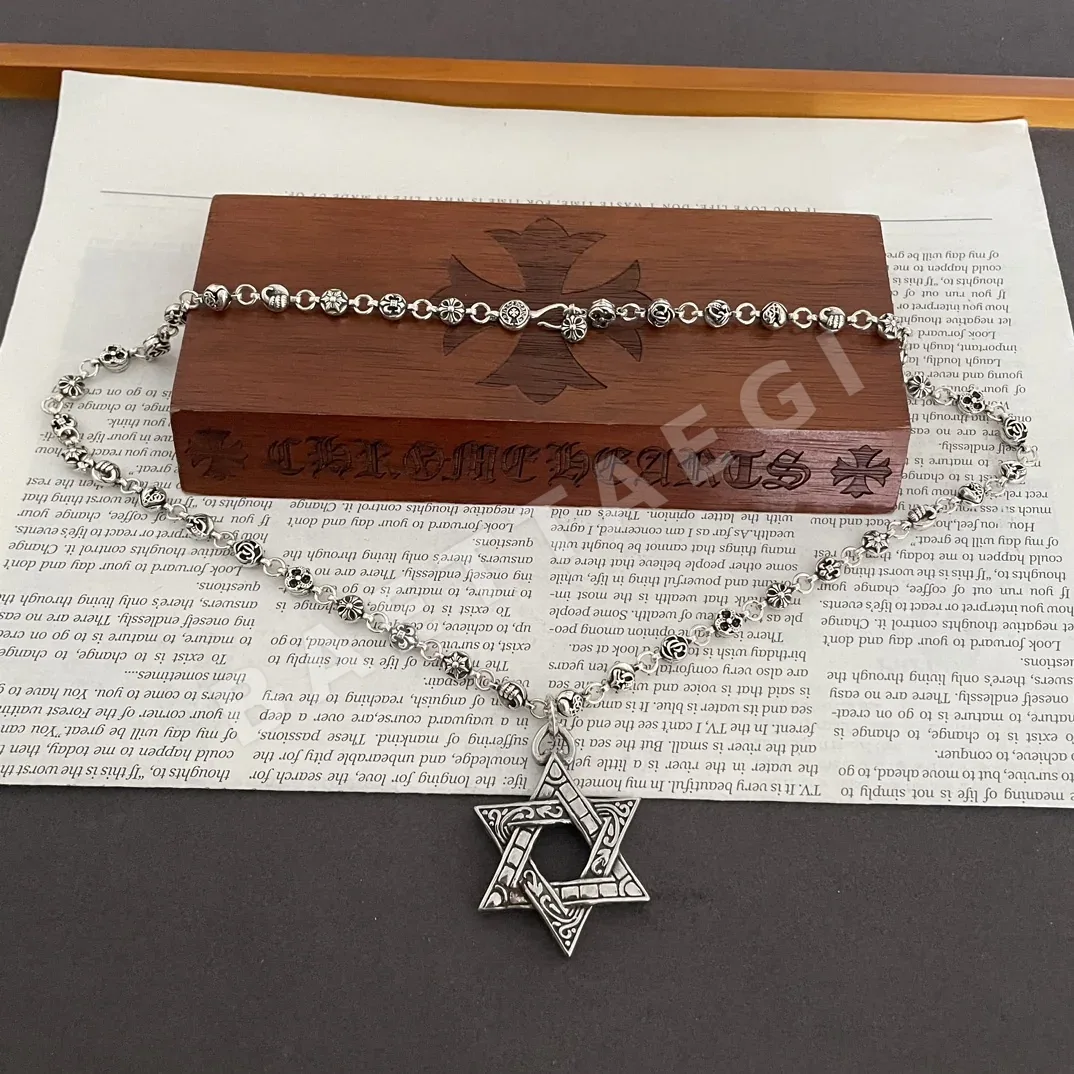 크롬하츠 육각별 펜던트 빈티지 목걸이 상세 이미지 6