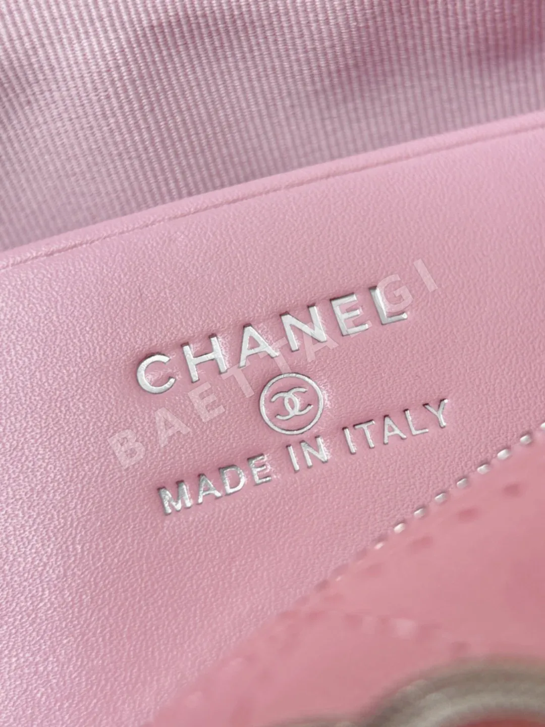 샤넬 마작 체인백 핑크 가방 상세 이미지 4