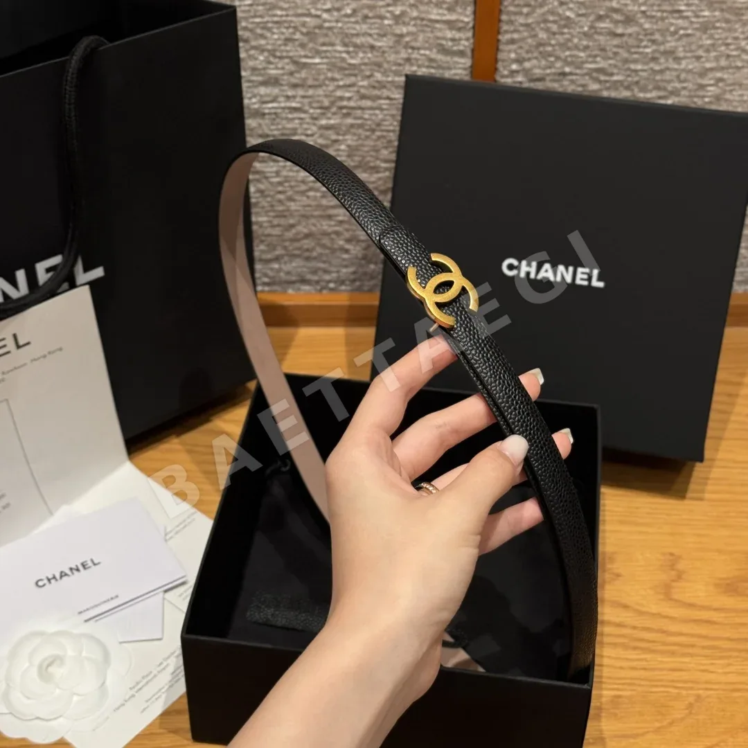 샤넬 슬림 양면 카프스킨 벨트 상세 이미지 4