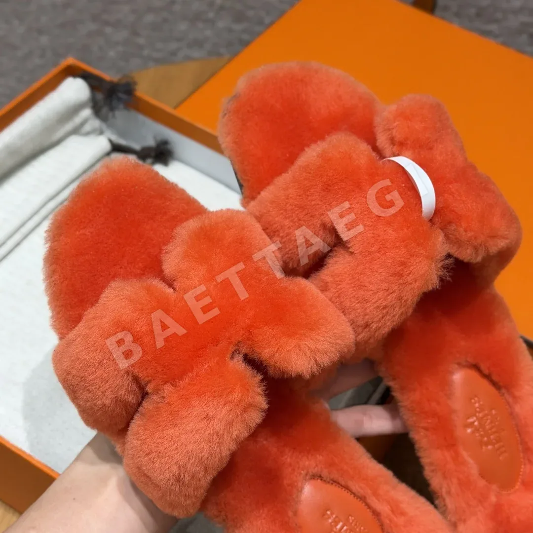 에르메스 오란 샌들 로열 울 가죽 H 컷아웃 상세 이미지 8