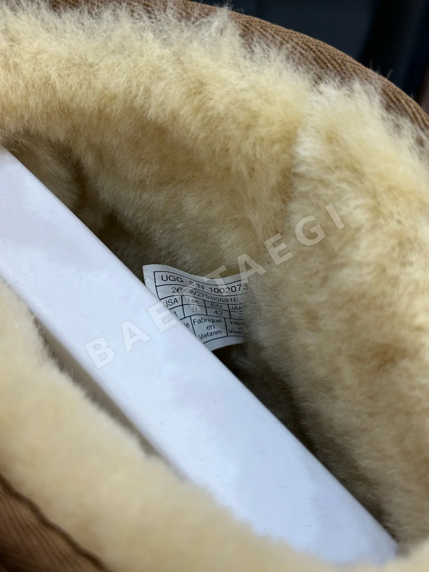 크롬하츠 부츠 카키 시어링 퍼 장식 상세 이미지 3