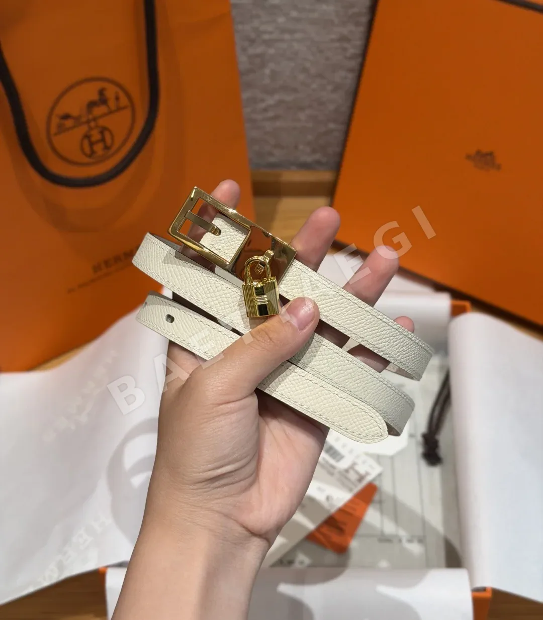에르메스 H 버클 15mm 양면 가죽 벨트 상세 이미지 1