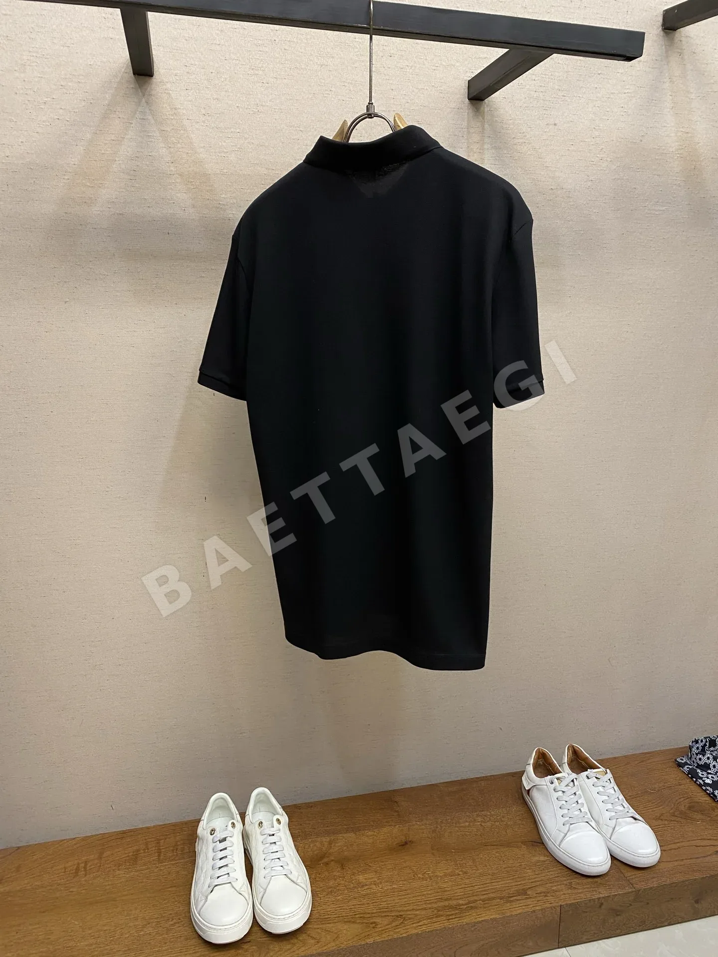 디올 꿀벌 자수 코튼 반팔 폴로셔츠 상세 이미지 2